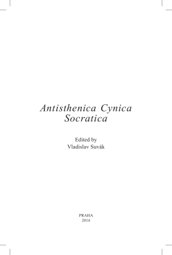 Antisthenica Cynica Socratica