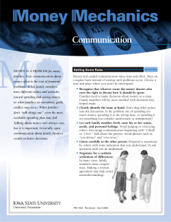 Money Mechanics - Communication - Extension Store