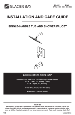 installation and care guide
