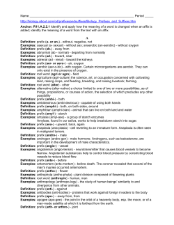 Name Period _____ http://biology.about.com/od/prefixesandsuffixes/B