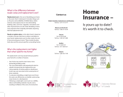 Do I have enough Insurance? - IBC Brochure