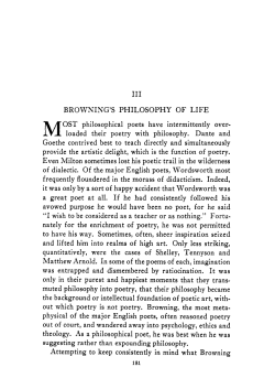 Browning`s Philosophy on Life