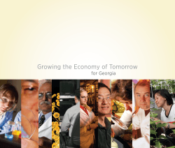 Growing the Economy of Tomorrow