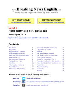 26-page lesson - Breaking News English