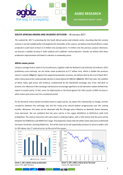 SA Grains and Oilseeds Outlook