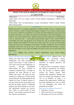 Phull Gaurav et al : Effect Of Leech Therapy In Diabetic Foot