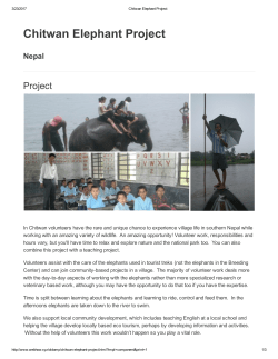 Chitwan Elephant Project
