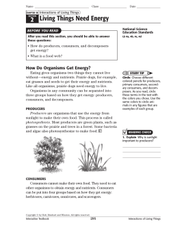 2 Living Things Need Energy