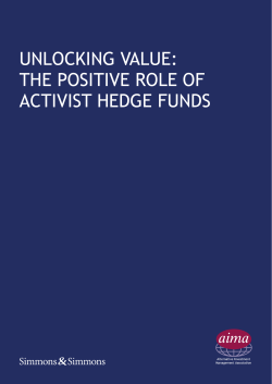 Unlocking Value: The Positive Role of Activist Hedge Funds