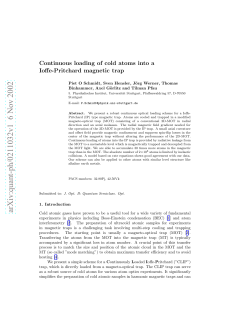 Continuous loading of cold atoms into a Ioffe