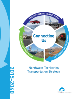 Connecting Us - Northwest Territories Transportation