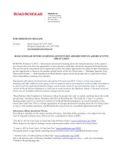 Feb 28, 2017 Road Scholar Offers Learning Adventures Aboard