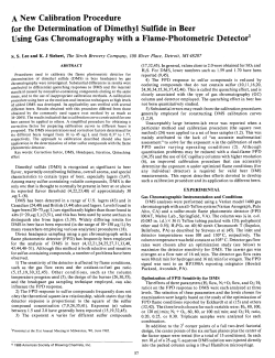A New Calibration Procedure for the Determination of