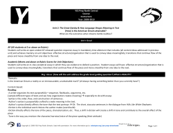 Unit plan: The Great Gatsby, grade-11 English