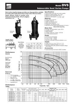 DVS Submersible Semi Vortex Pumps