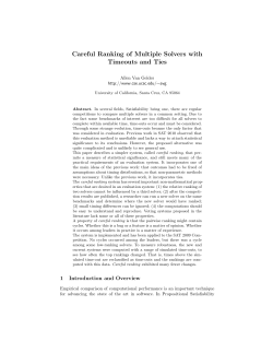 Careful Ranking of Multiple Solvers with Timeouts