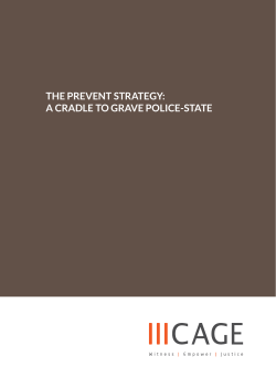 the prevent strategy: a cradle to grave police-state