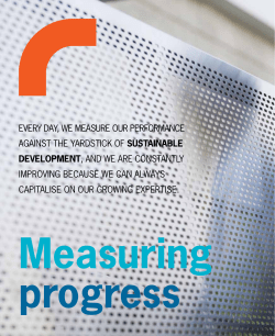 eveRy dAy, We meAsuRe OuR peRfORmAnCe AgAinst the