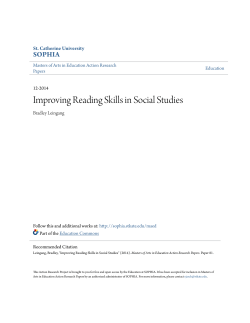 Improving Reading Skills in Social Studies