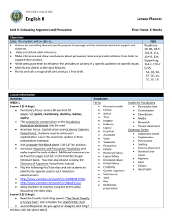 English II - Wichita Falls ISD