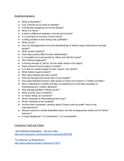 Essential Questions: What is friendship? Can a friends be as close