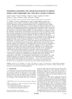 Estimating accumulation rates and physical properties