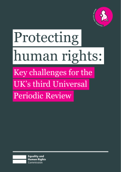 Protecting human rights: The Uk`s third universal periodic review