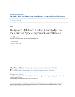 Designated Diffidence: District Court Judges on