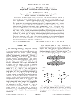 Raman spectroscopy of Co&bdquo;OH&hellip;2 at high pressures: Implications