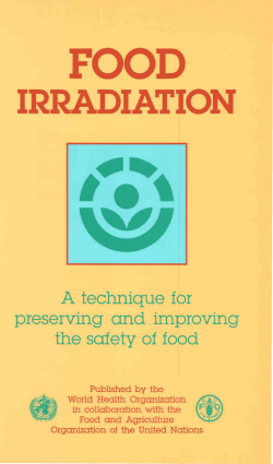 irradiation - World Health Organization