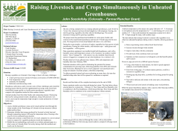 Raising Livestock and Crops Simultaneously in Unheated