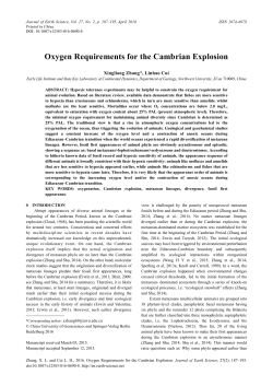 Oxygen Requirements for the Cambrian Explosion