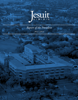 President`s Report 2011-12 - Jesuit Home