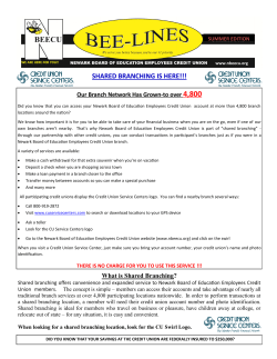 Summer - Newark Board of Education Employees Credit Union