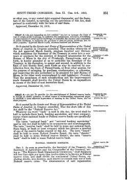 The Federal Reserve Act - HiWAAY Information Services