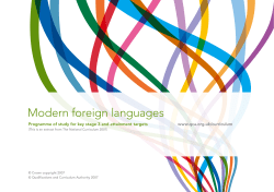 Modern foreign languages - UK Government Web Archive