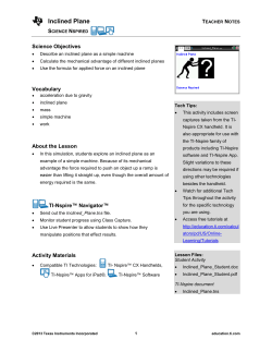 Summary of lesson - TI Education