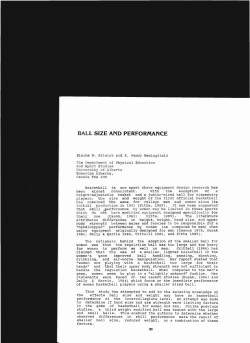 BALL SIZE AND PERFORMANCE