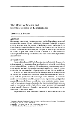 The Model of Science and Scientific Models in