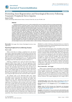 Promoting Axon Regeneration and Neurological