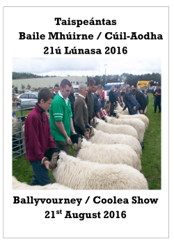 Show Schedules Profile 2016