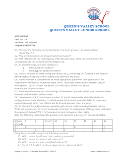 QUEEN`S VALLEY SCHOOL QUEEN`S VALLEY JUNIOR SCHOOL