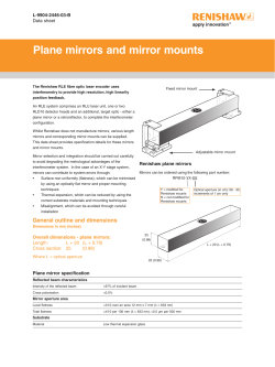 Plane mirrors and mirror mounts - Renishaw