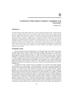 Can Resource Pulses Improve Empower Acquisition of an Ecosystem?