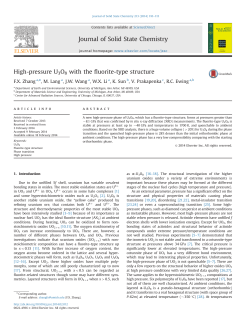 High-pressure U 3 O 8 with the fluorite-typestructure