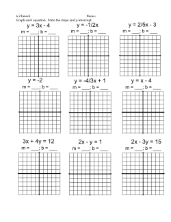 3x + 4y = 12 2x - y = 1 2x