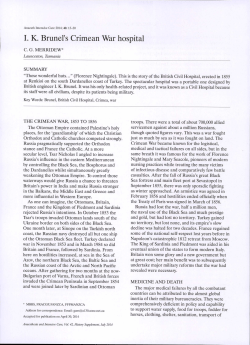 IK Brunei`s Crimean War hospital