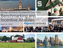 MEDC Benchmarking and Incentive Analysis