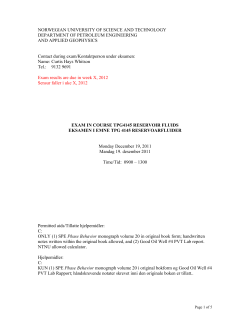 NORWEGIAN UNIVERSITY OF SCIENCE AND