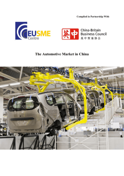 The Automotive Market in China